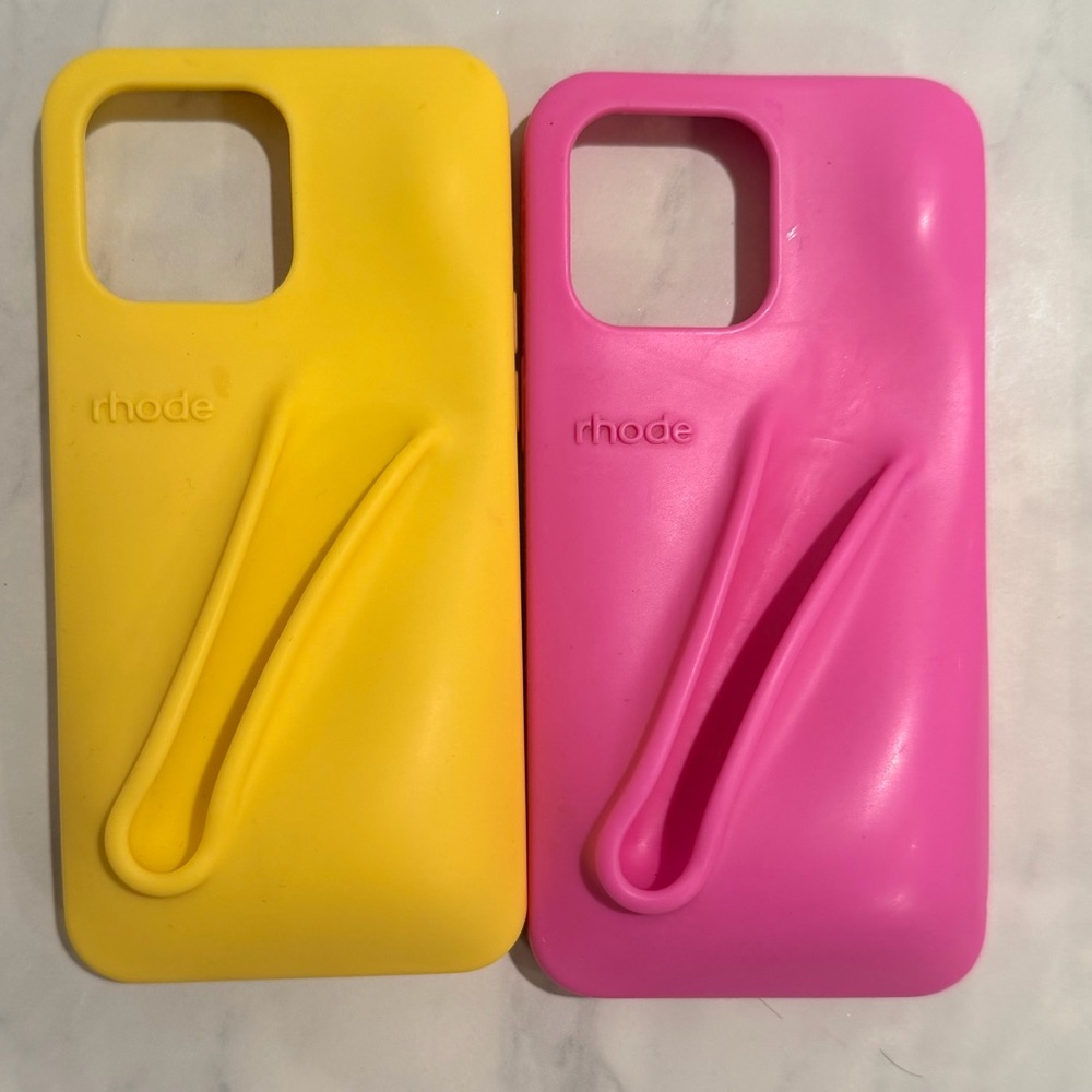 RHODE Vibrant Yellow and Pink Phone Cases